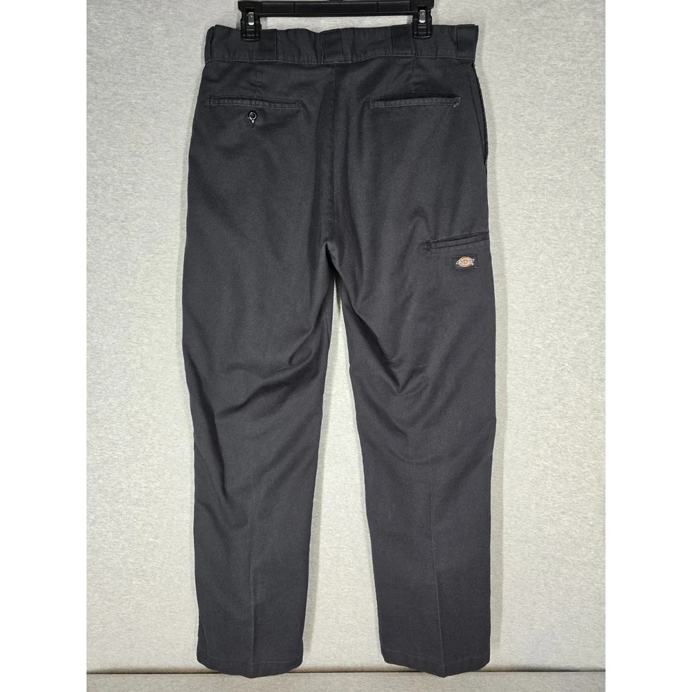 Dickies WP882 Slim Straight Work Pants Black 34x34 Men's Work Wear Flaws